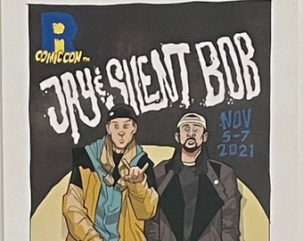 Providence Rhode Island Comic Con 2021 Jay And Silent Bob Print