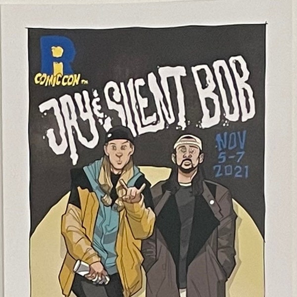 Providence Rhode Island Comic Con 2021 Jay And Silent Bob Print