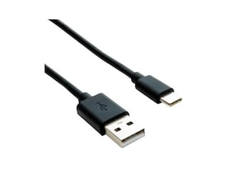 USB to USB-C Charging Cable 6ft Black – Fast Charging Cord for Android, Tablet & USB-C Devices – Durable Long Charger