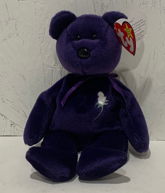 Rare With Error Collectible 1998 Ty Beanie Baby princess Bear Etsy