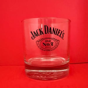 Jack Daniels Whiskey Old No. 7 Lowball 8oz Rock Heavy Glass Embossed Bottom Lot 6