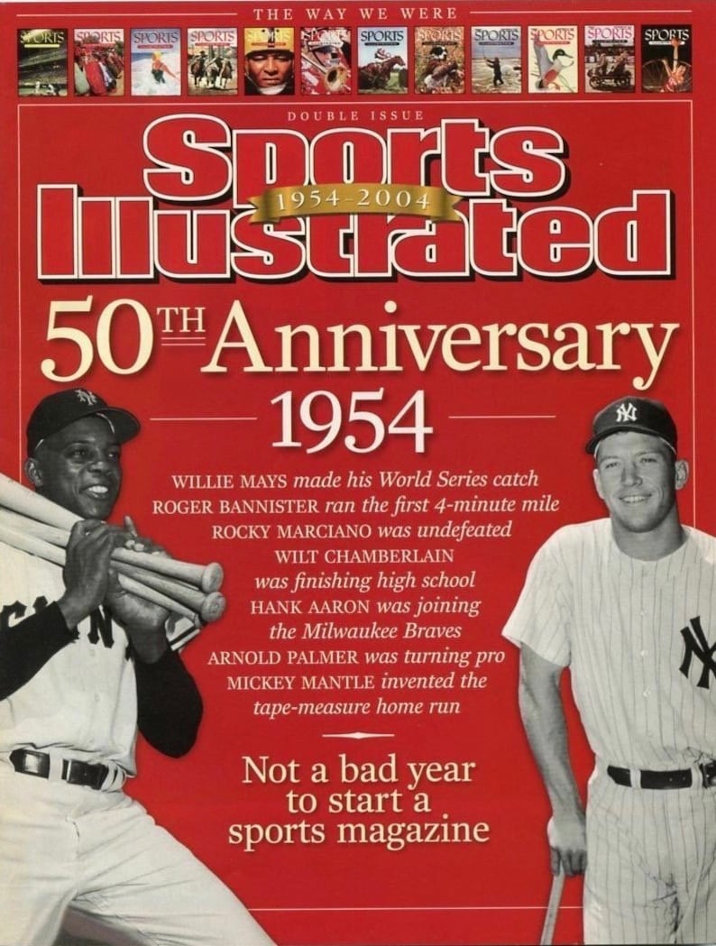 Collectible Sport Illustrated Magazine 50th Anniversary 1954 Etsy