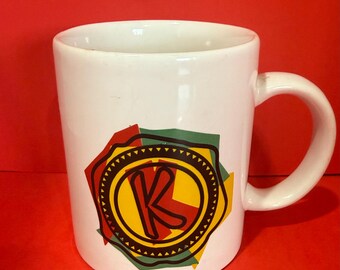 Kahlúa “Do A K” Coffee Mug 8 oz – Vintage Ceramic Barware Coffee Liqueur Cup Cocktail Drinkware Advertising Mug