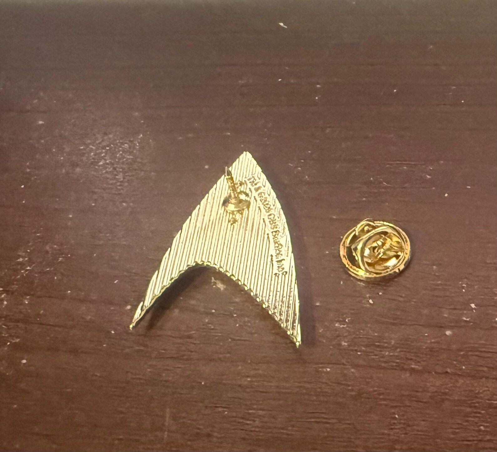 Science Insignia Star Trek Science Insignia Enamel Pin – Gold Science Division Badge ...