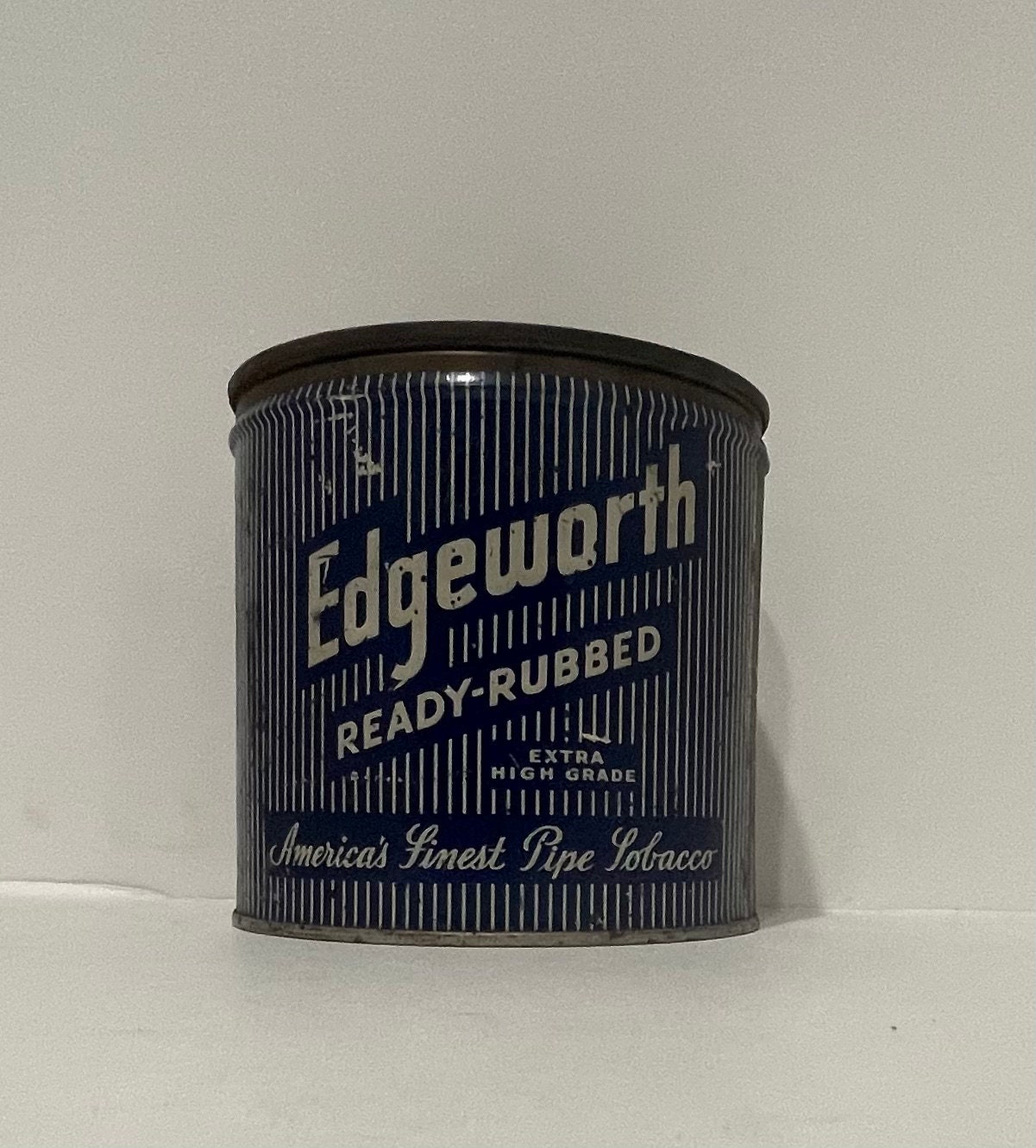 Vintage Edgeworth Ready-rubbed Pipe Tobacco Tin – Blue Advertising  Collectible – Smoking Memorabilia – Antique Metal Tobacco Can