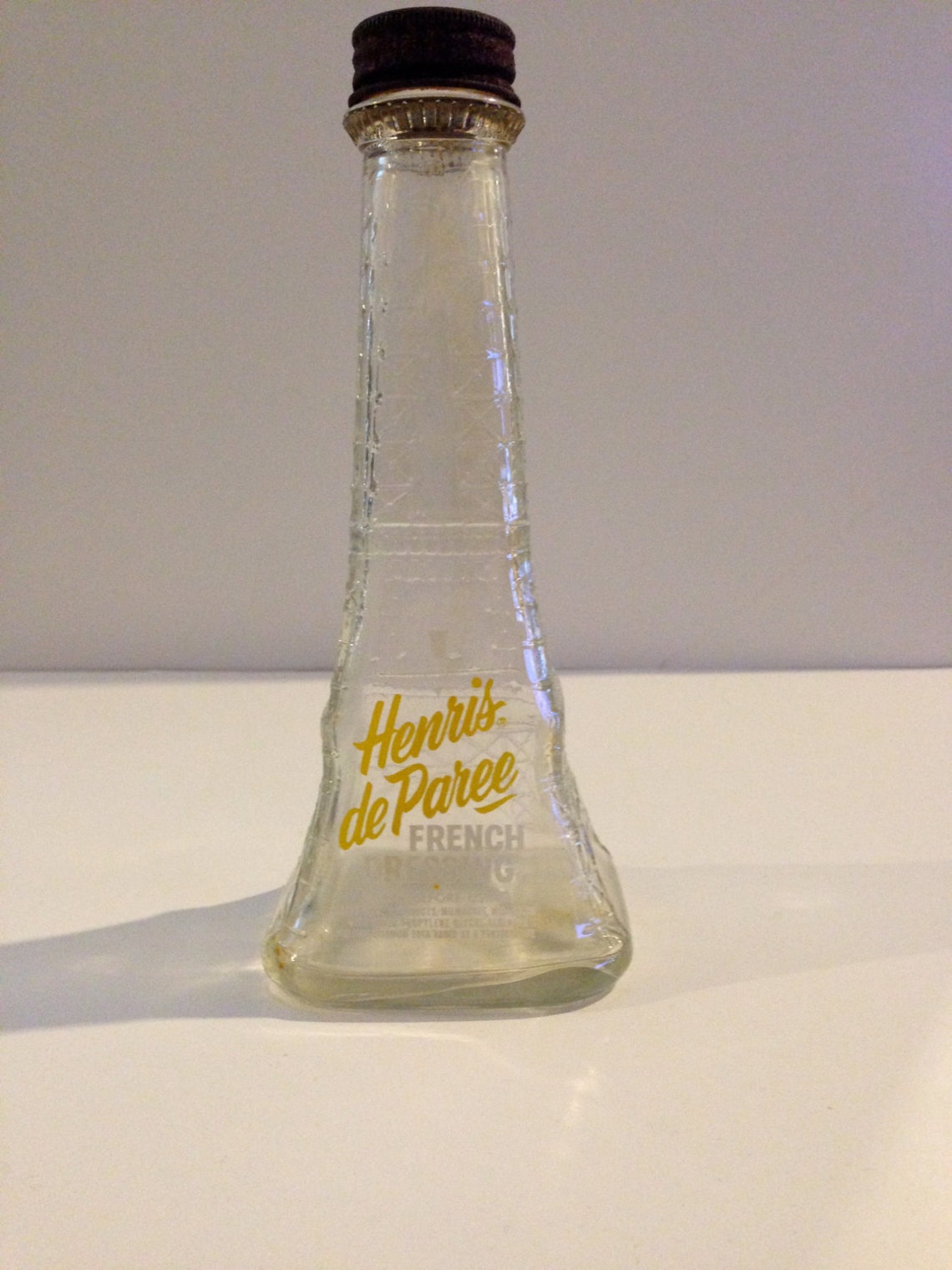 Vintage Henris De Paree French Dressing Bottle Etsy