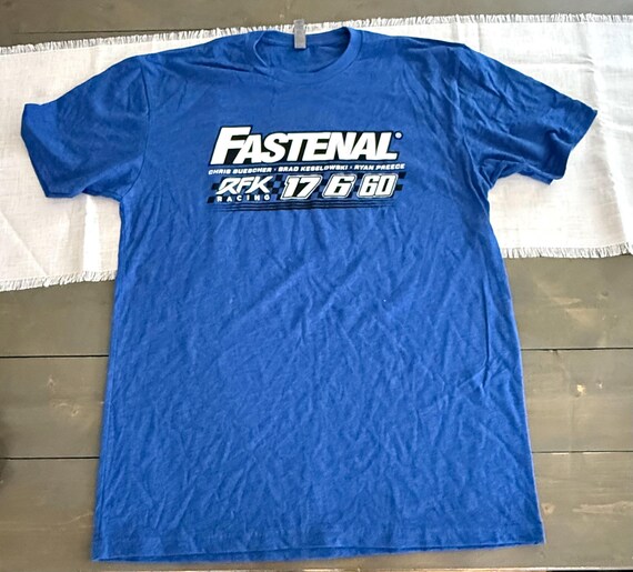 Fastenal RFK Racing 17 Chris Buescher, 6 Brad Keselowski, 60 Ryan Preece T Shirt Size XL