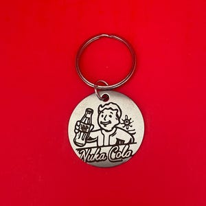Fallout Inspired Nuke Cola Vault Boy Keychain