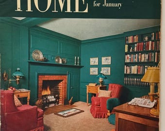 Vintage The American Home Magazine January 1952