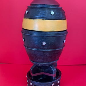 Fallout Mini Nuke Bomb Storage Box, 3D Openable Mini Nuke Mini Storage Box Ornament