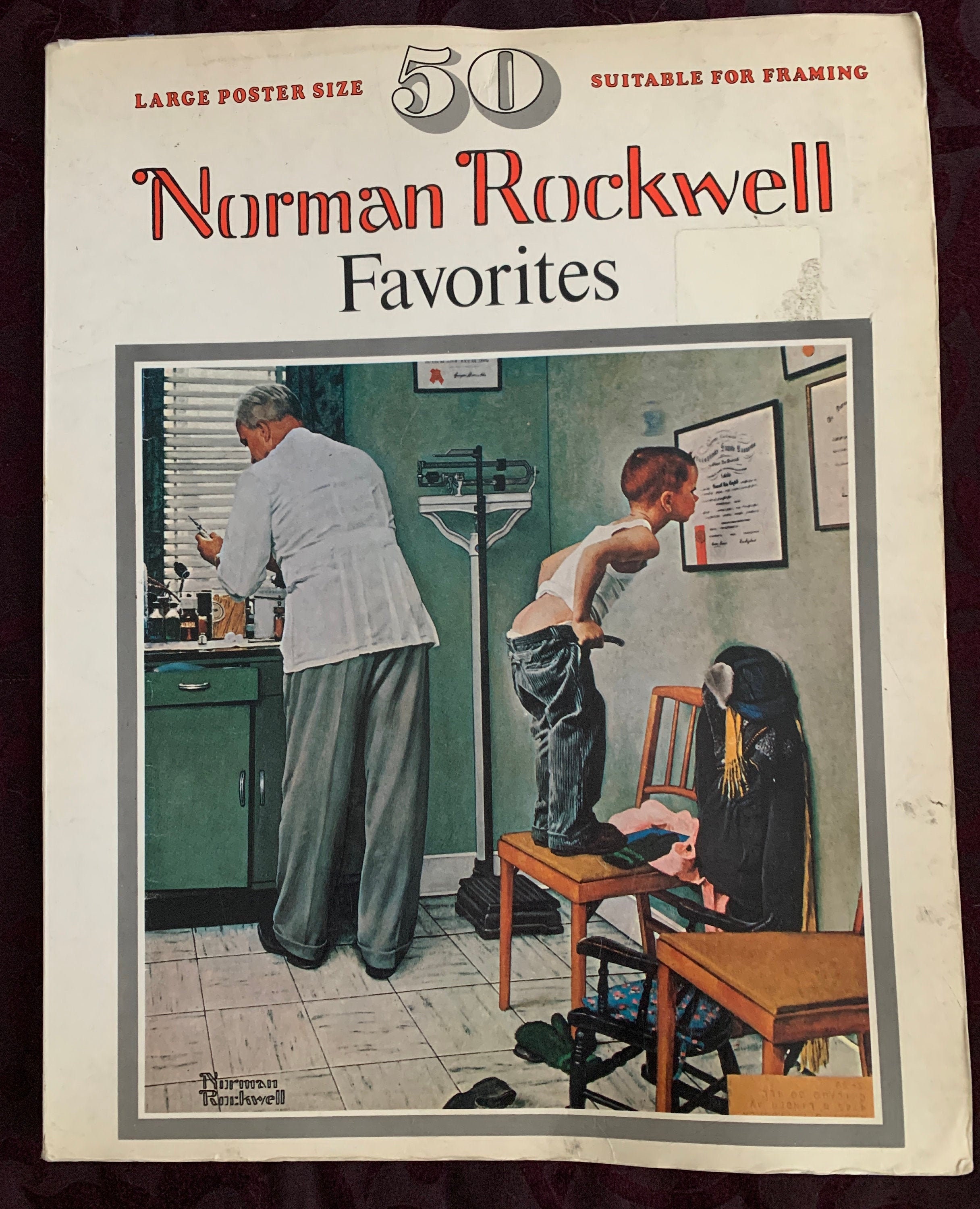 Norman Rockwell Favorites Large Poster Size 50 Suitable for Framing Etsy