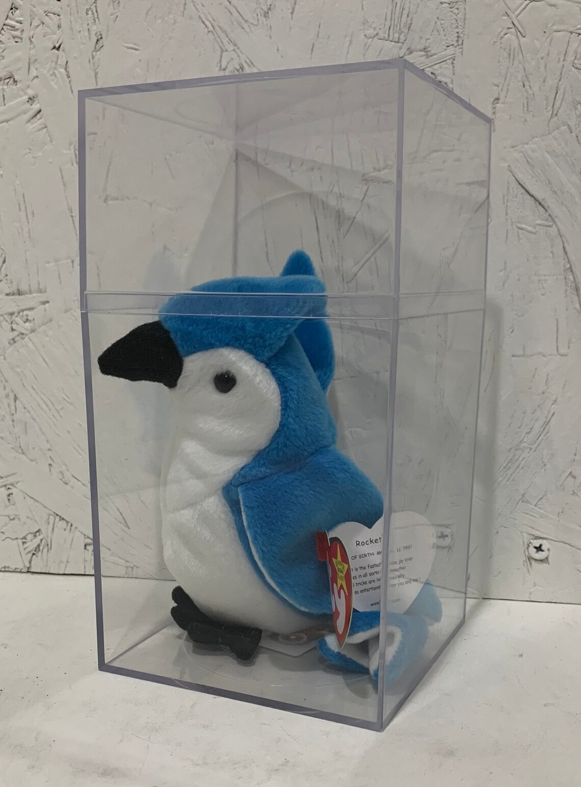 Rare 1997 Ty Beanie Baby Rocket the Blue Jay Star on the Etsy