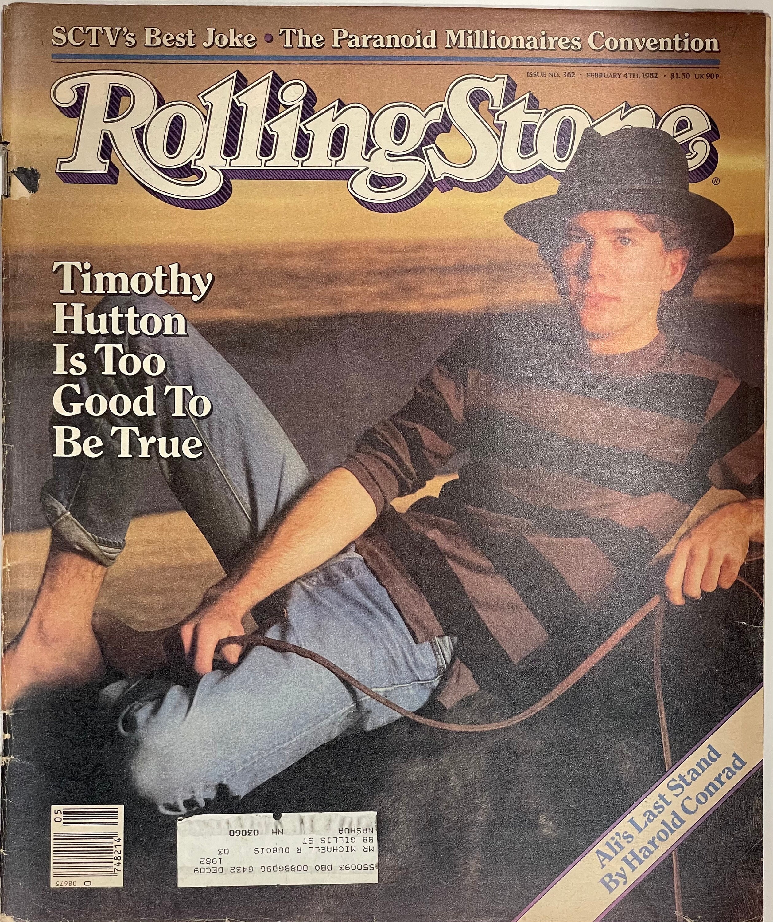 Rolling Stone Magazine #362 Timothy Hutton February 4, 1982