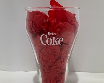Vintage Enjoy Coke Coca-Cola Bell fonteinglas 12 oz