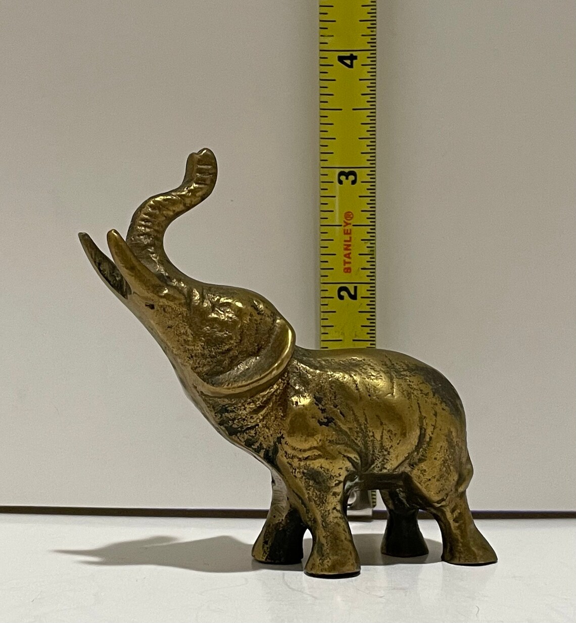 Three Vintage Solid Brass Elephants Etsy