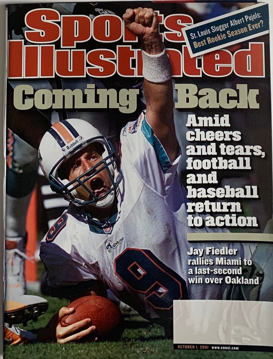 Collectible Sport Illustrated Magazines Jay Fiedler Miami Dolphins