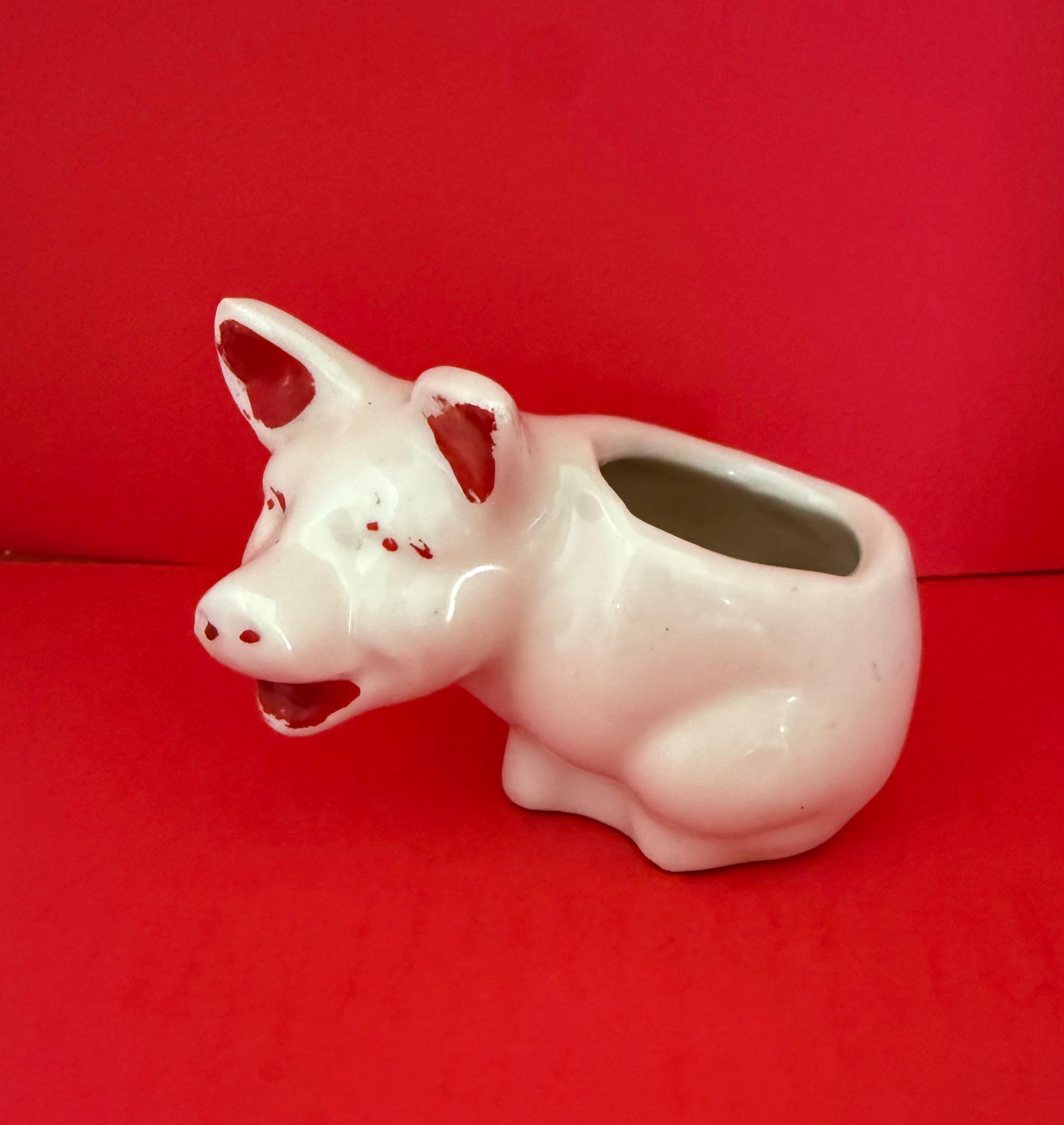 Antique Pottery Pig - Etsy