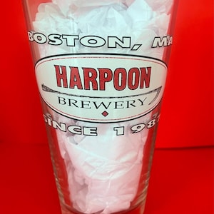 Vintage Harpoon Brewery IPA India Pale Ale Pint Glass