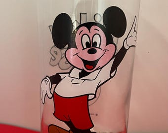 Vintage Walt Disney Productions Mickey Mouse Club Glass
