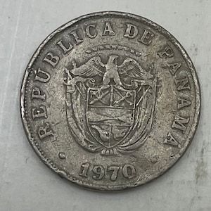 1970 Republica De Panama 5 Centimos De Balboa Coin