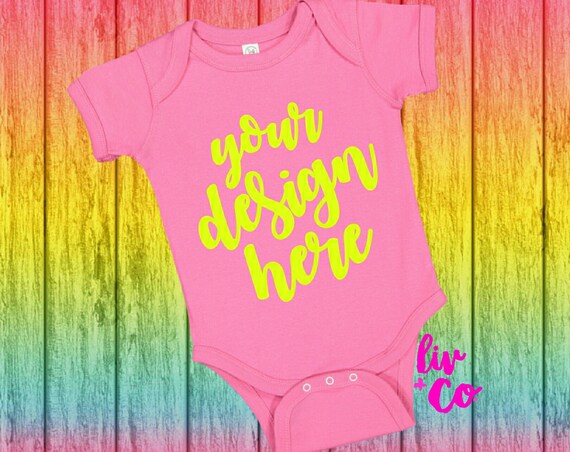 Rabbit Skins 4400 Mockup Pink Bodysuit Mockup Rabbit Skins Rabbit Skins 4400 Mockup Pink Bodysuit Mockup Rabbit Skins