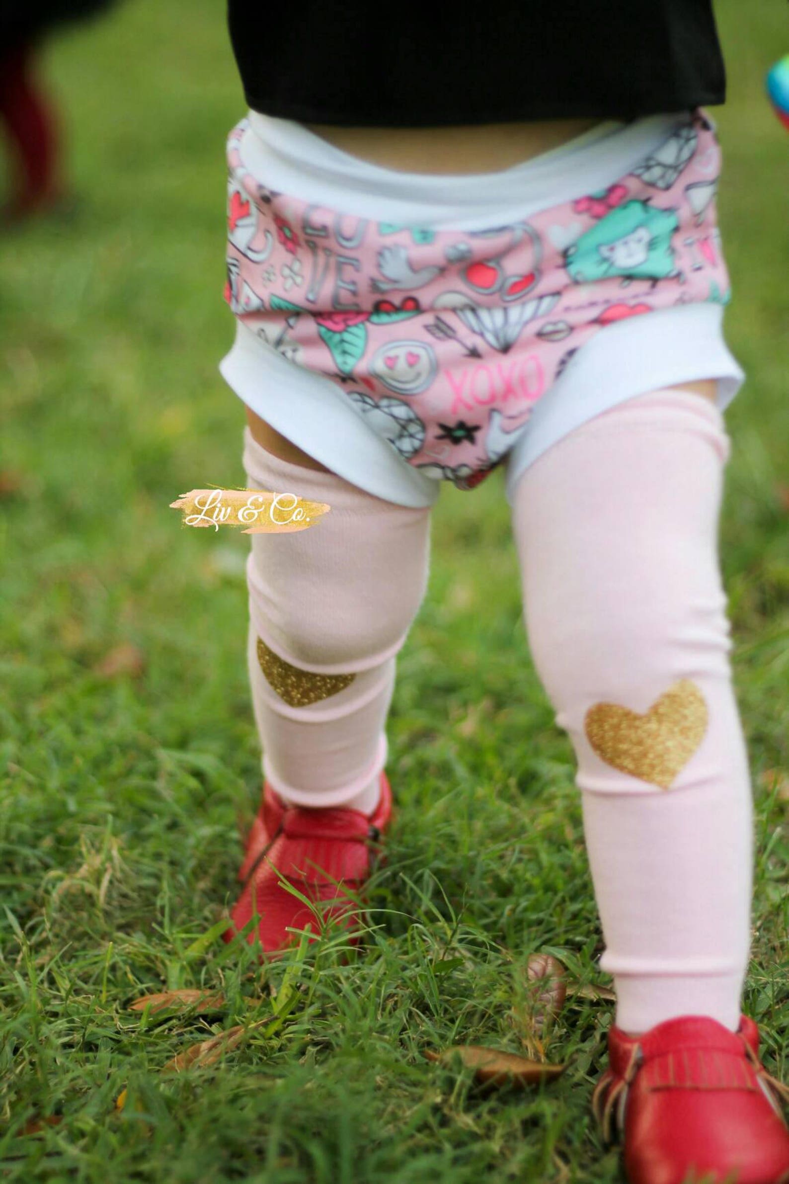 Baby Leg Warmers Girls Leg Warmers Pink and Gold Birthday Etsy