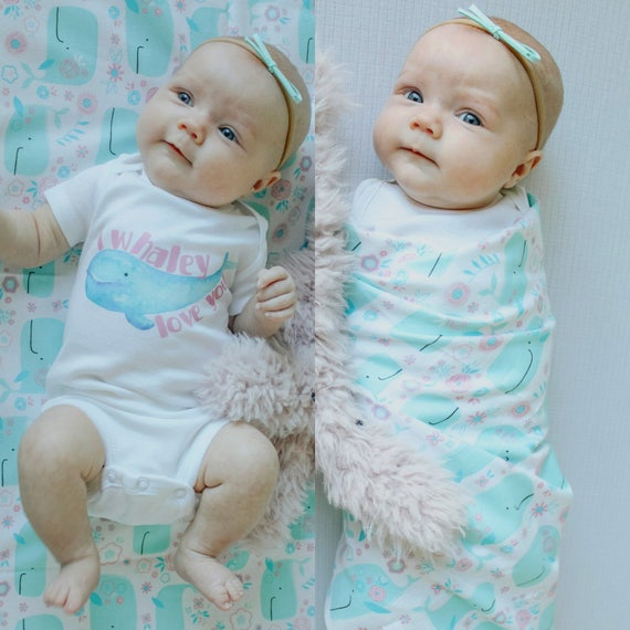 I Whaley Love You Baby Girl Blanket And Bodysuit Set Swaddle Etsy I Whaley Love You Baby Girl Blanket And Bodysuit Set Swaddle Etsy