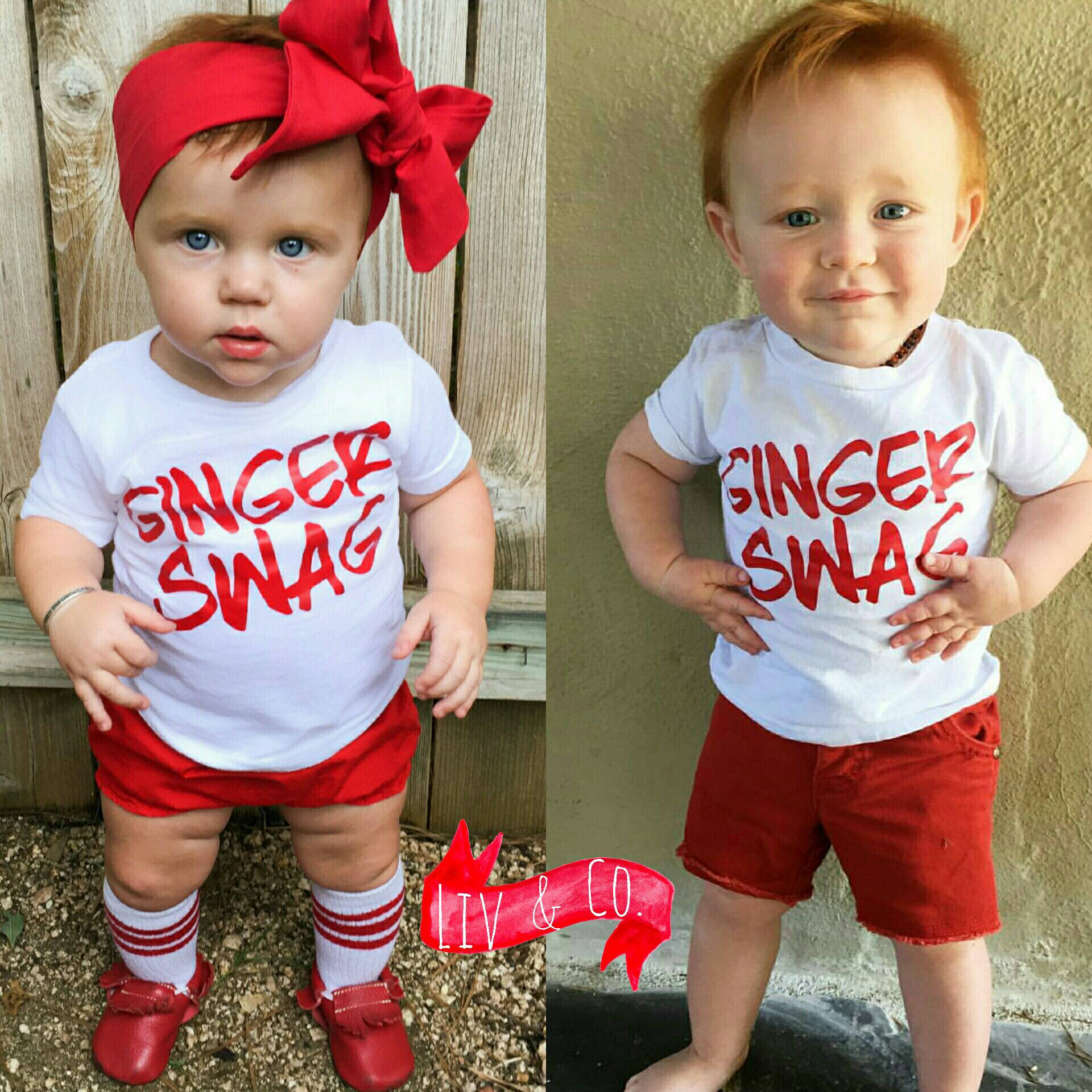 Ginger Swag Funny T Shirts Baby Boy Clothes Baby Girl Clothes Etsy France