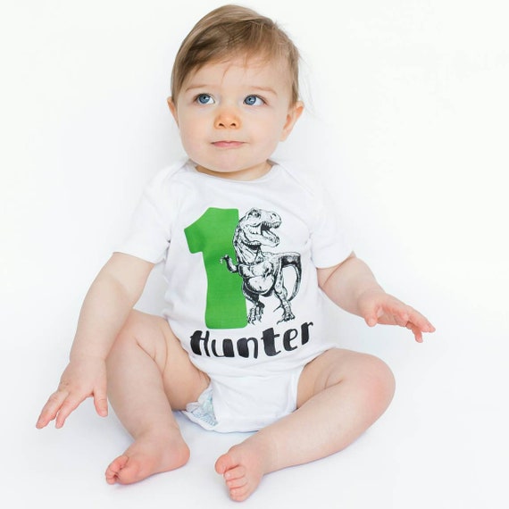 first birthday shirt boy dinosaur