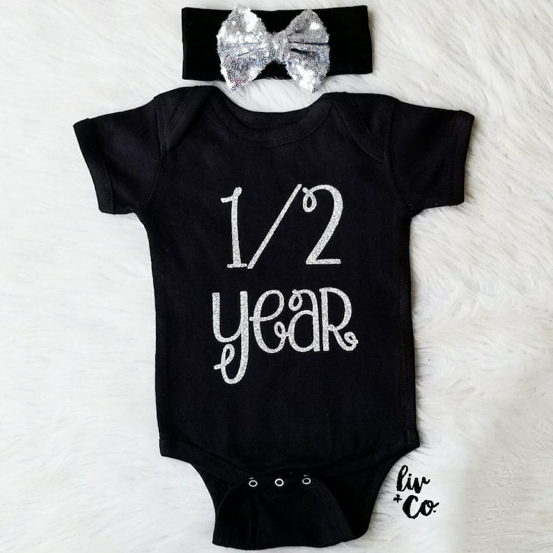 6 Month Photo Outfit Girl 6 Month Birthday Outfit Girl Six Month Baby Outfit Half Birthday Girl Baby Girl Gift Monthly Milestone \u00a9Liv /& Co.\u2122