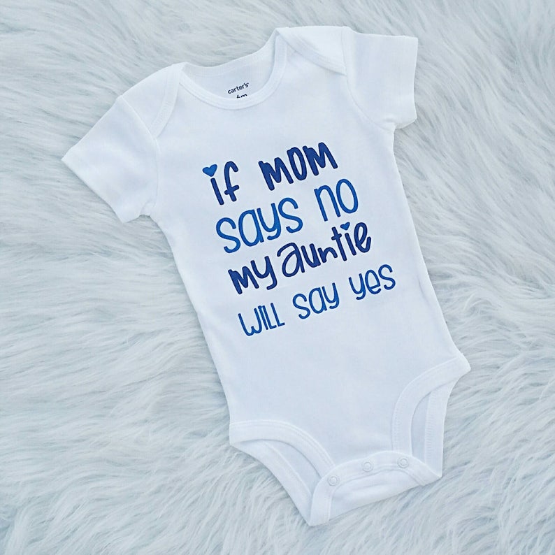 Infant Newborn Toddler Baby Boy Aunt Shirt Nephew Gift