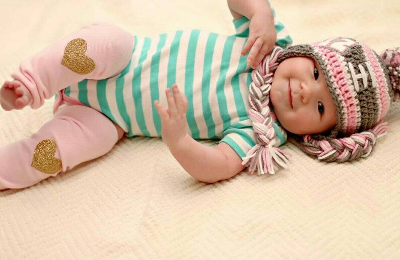 Baby Leg Warmers Girls Leg Warmers Pink and Gold Birthday Etsy