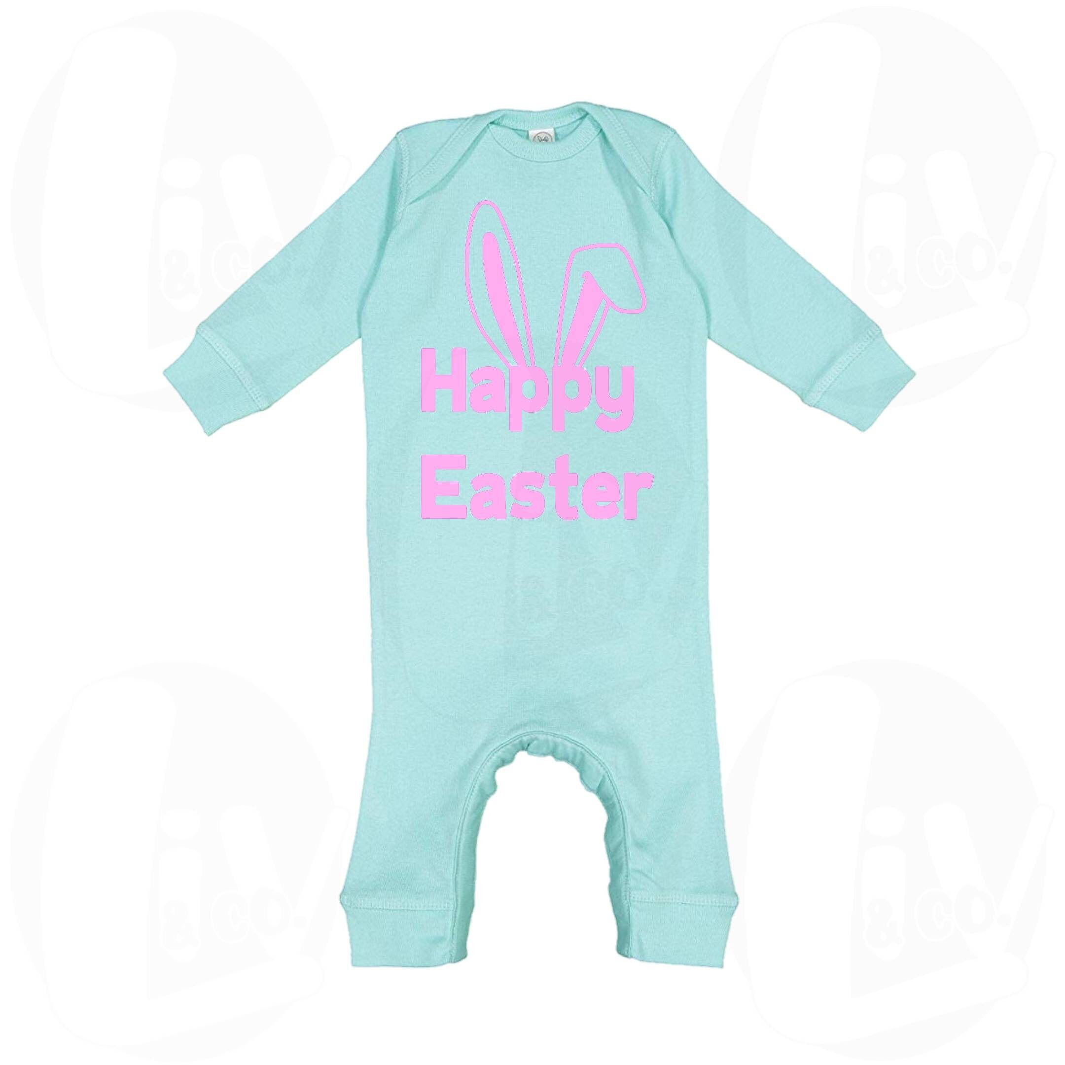 Baby Girl Easter Outfit Long Sleeve Easter Romper 1st Easter Etsy