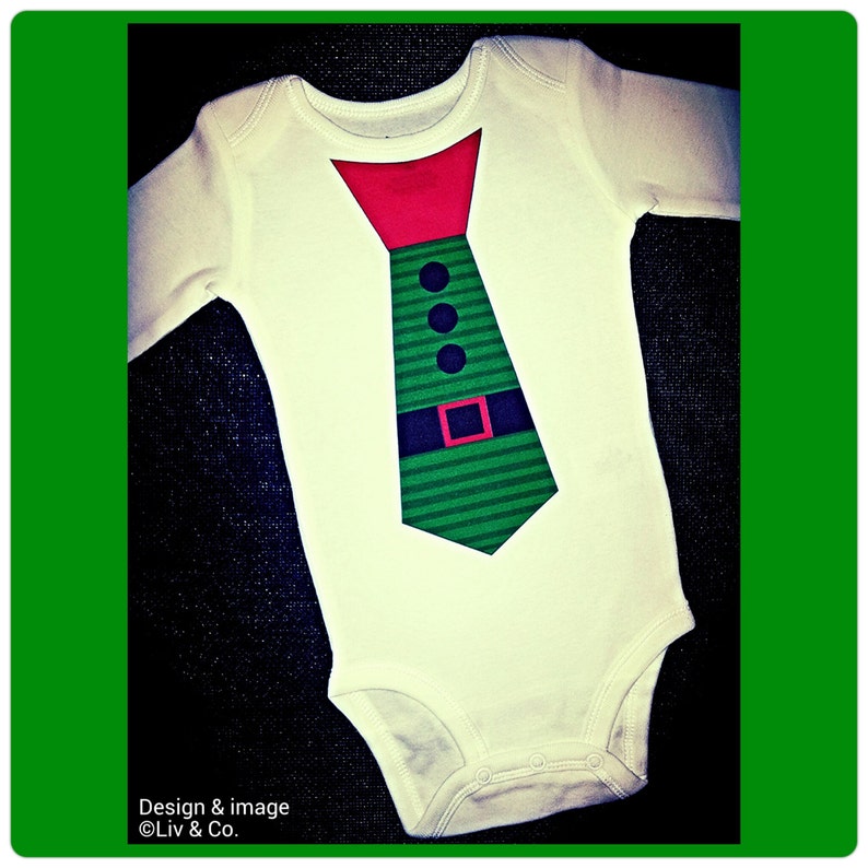 Santa Tie Newborn Baby Boy Christmas Outfit Infant Boy Etsy