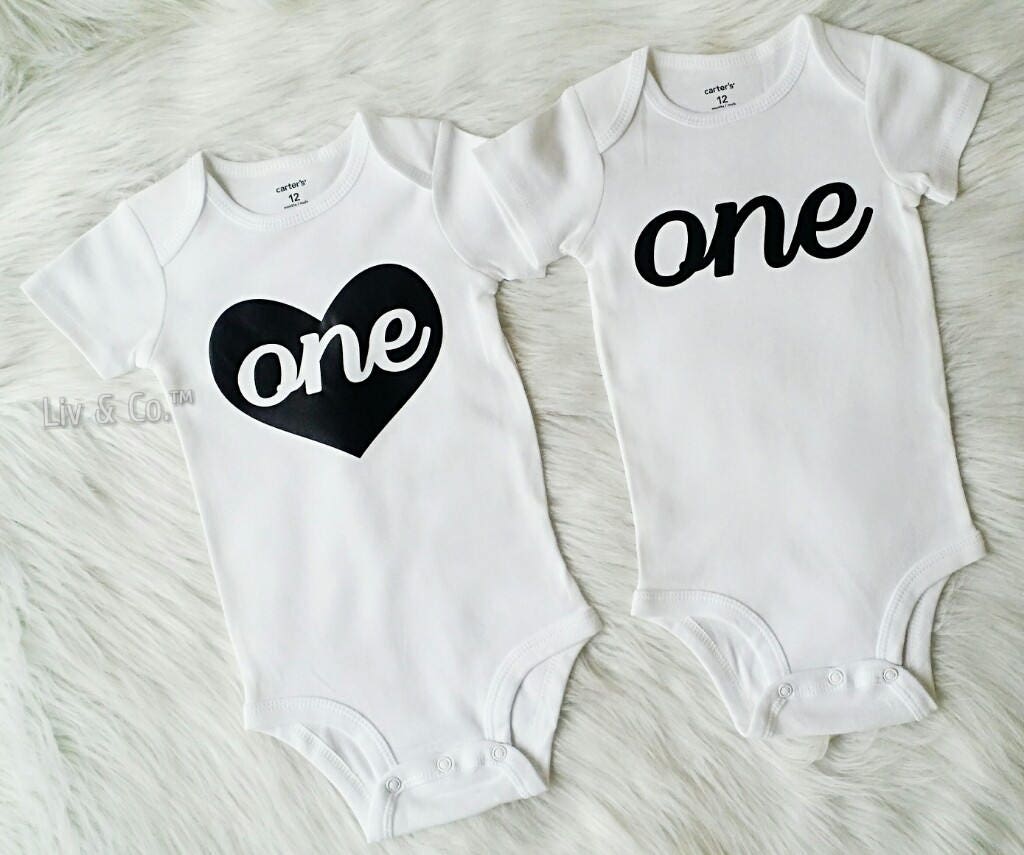 Twin Baby Clothes Twin Birthday Shirts Boy Girl Twin First Etsy