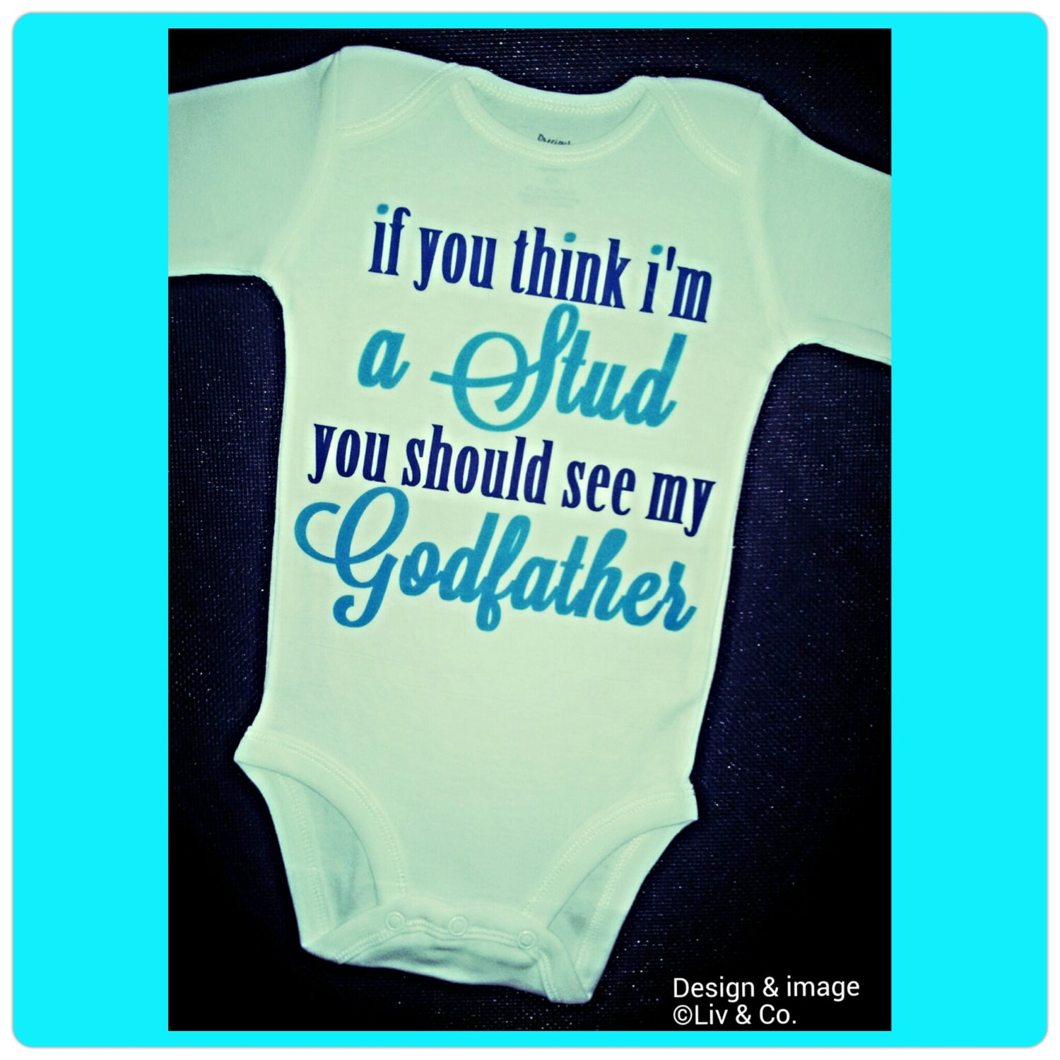 the godson BABY VEST BOY//GIRL BODYSUIT COMICAL