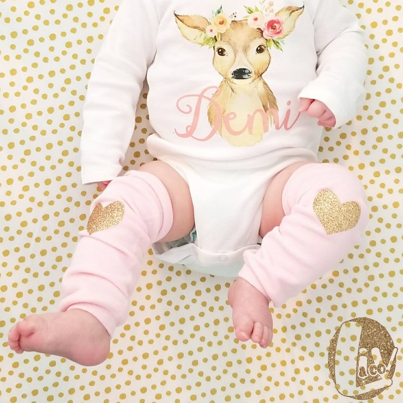 Red and Gold Glitter Heart Baby Girl Leg Warmers Girl Etsy