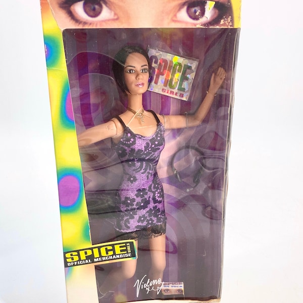 Vintage 1990’s Spice Girls On Tour Official ‘Posh Spice’ Victoria Barbie Doll, Original Box