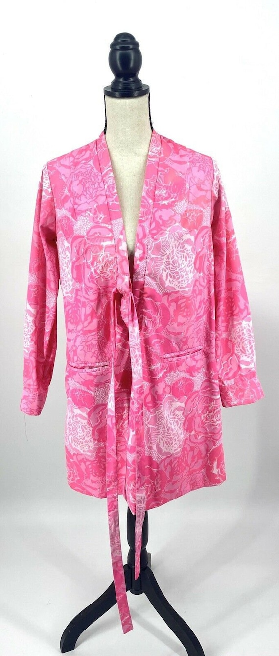 Vintage 1960’s Lilly Pulitzer Pink Floral Kimono S