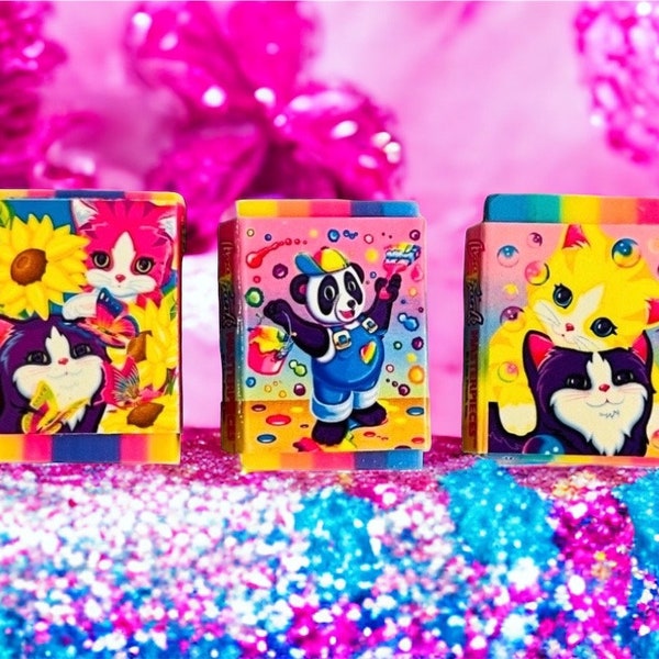 Vintage 1990's Lisa Frank Masterpieces Character Erasers, Party Favors (You Choose Character!)