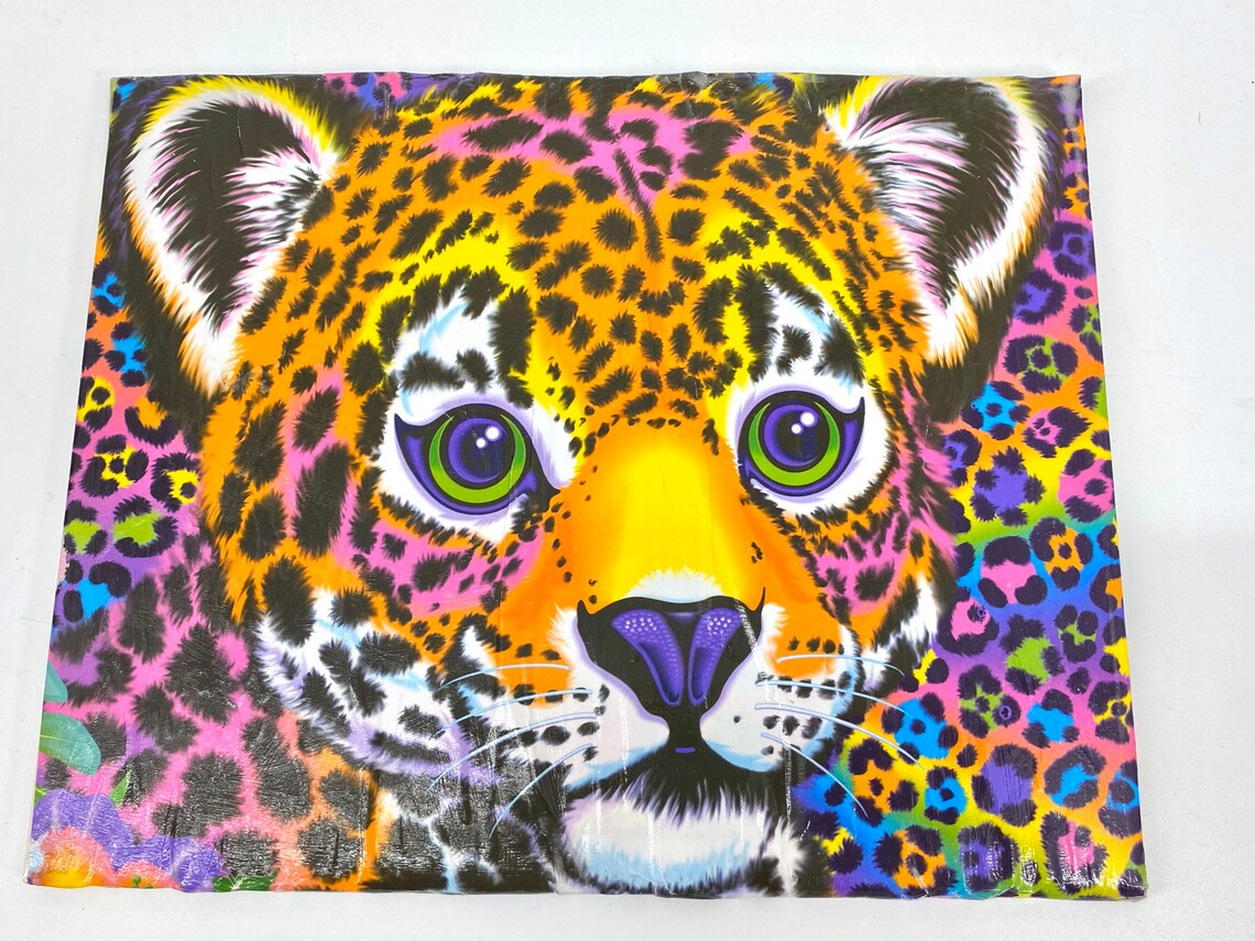 Lisa Frank 'Hunter' Leopard Decorative Tile Home | Etsy
