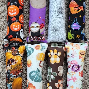 Halloween Kitty Kicker Toyss for Cats, Pick a Pattern, Opt Bell & Herbs, Unique Fun Cat Toys, Large Cat Toy for Indoor Cats