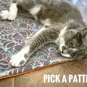 Halloween Crinkly Catnip Mats, Opt Catnip & Padding, Refillable Cat Toys, Holiday Cat Toys, Cat Beds, Safe Kitten Toy, Interactive Cat Toy