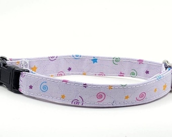 Collari per gatti Stars & Swirls, chiusura di sicurezza a sgancio rapido, adatti a gattini e gatti di piccola e grande taglia, divertente accessorio hippie per gatti