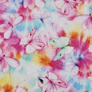 Crinkly Catnip Mats Cat Toy with Tie Dye Butterflies, Sleeping Cat Mat Beds, Crinkly Toys for Cats, Crinkle Beds, Cat Stocking Stuffer Gifts