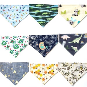 Fun Kitten Cat Bandana Pick a Pattern, Slide on Cat Collar Ban dana, Opt Name Personalization, Small Kitten Bandana, Colorful Butterfly