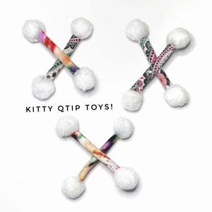 Kitty Swabs Katzenspielzeug, 3er-Set Katzenminze, Apportierspielzeug für Katzen, Umweltfreundliches Katzenspielzeug, Katzenminze Baldrian, Katzenweihnachtsgeschenk
