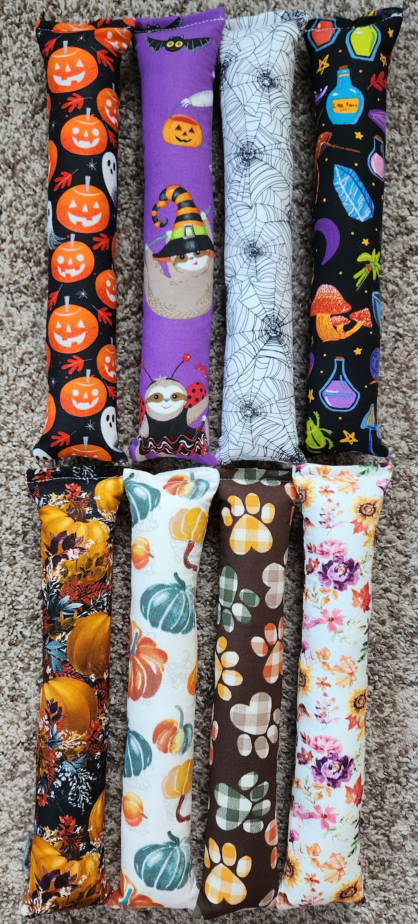 ハロウィン猫用キックおもちゃ、柄を選べます、キャットニップ入りベル 