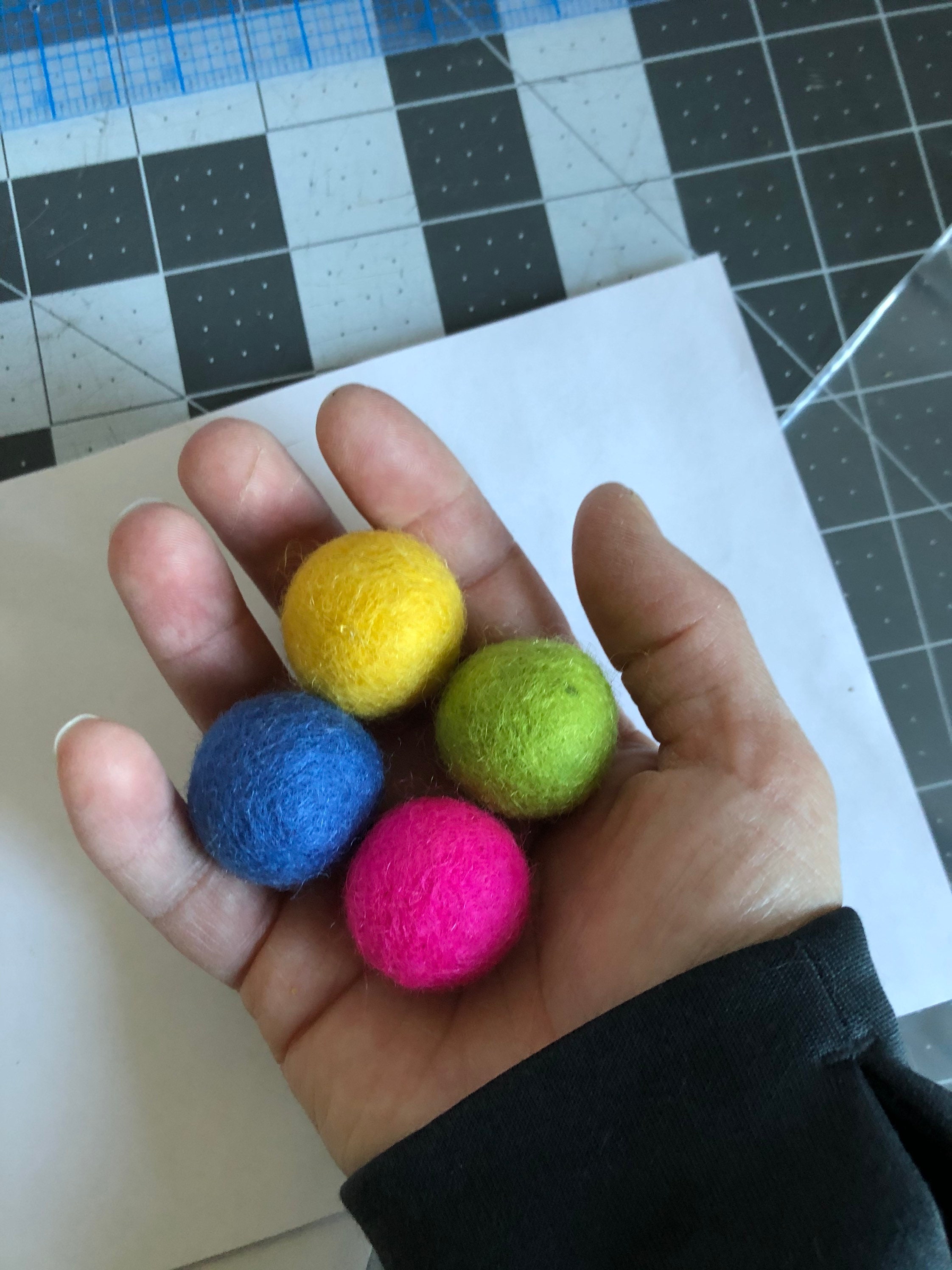 Felted Wool Ball Cat Toys Set of 4 Balls Handmade Toys for Etsy UK