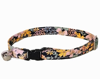 Floral Cat Collars, Safe Breakaway Clasp, Fits Small to Large Kittens Cats